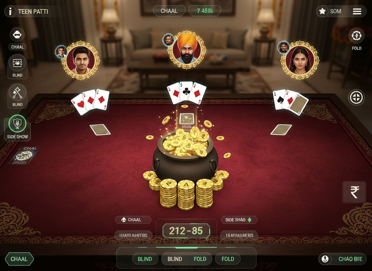 Teen Patti online betting rules and strategies for Indian users